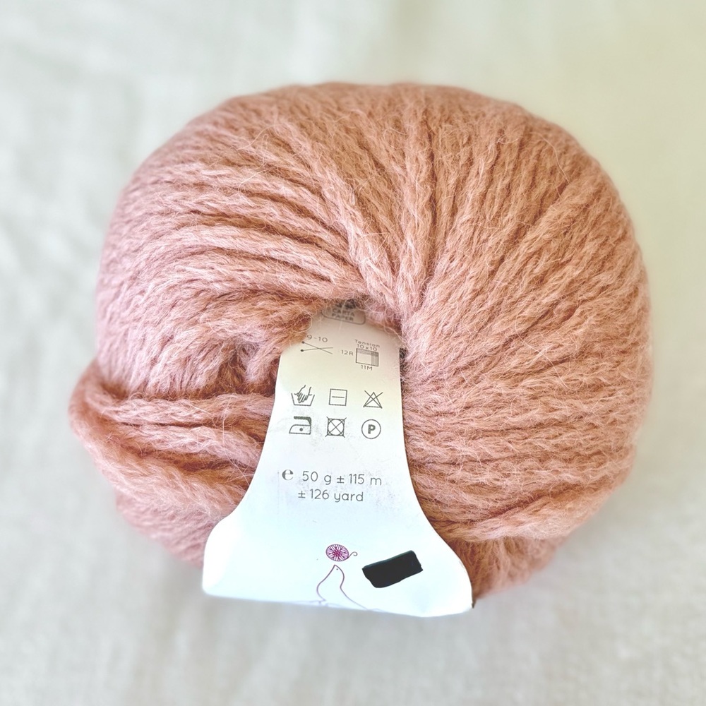 wool alpaca yarn lot - laines du nord firenze pink yarn – 4 cake 200g nwt luxury - Picture 3 of 3